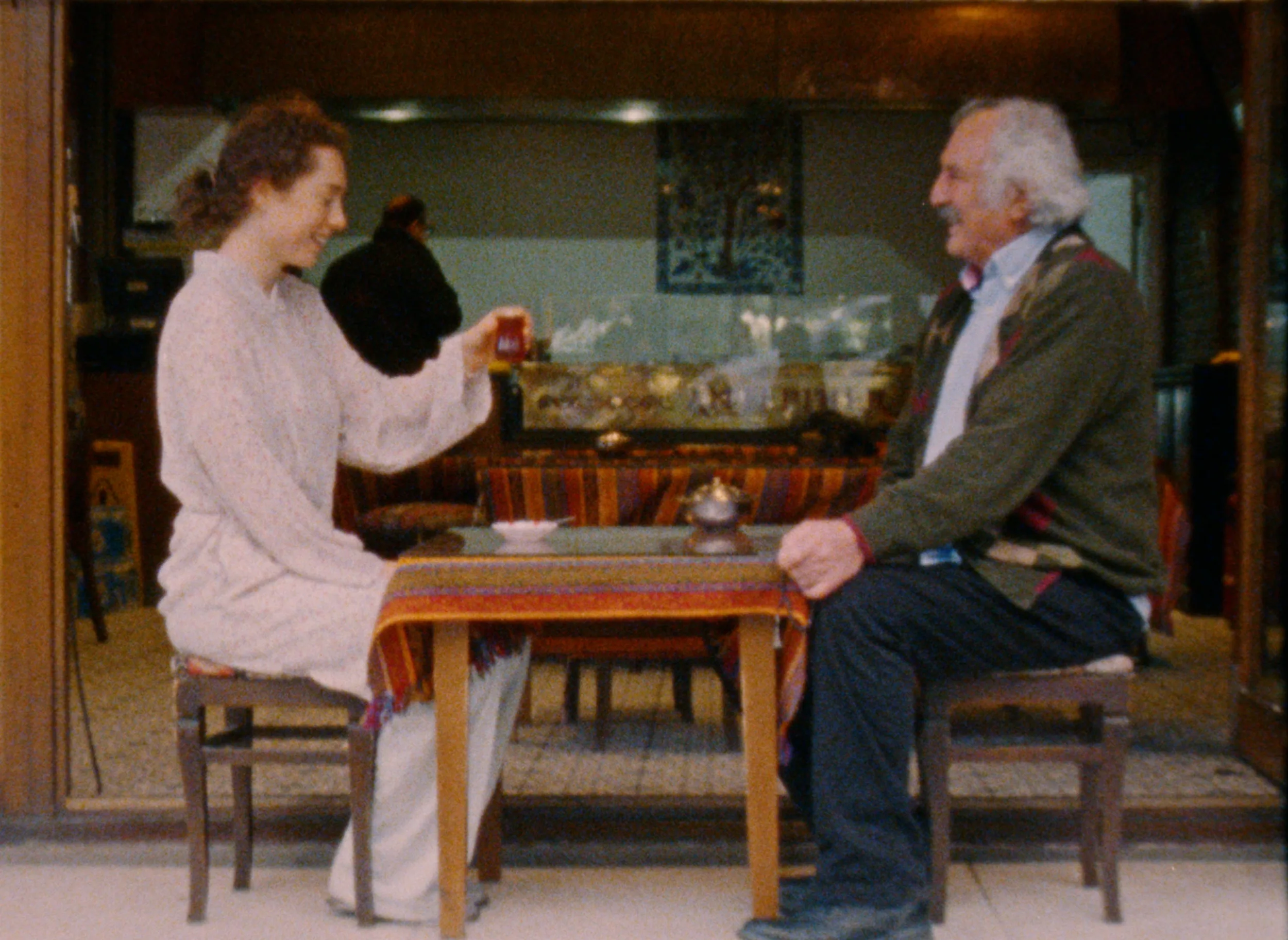 My Cuppa Tea — woman drinking tea at the kitchen table